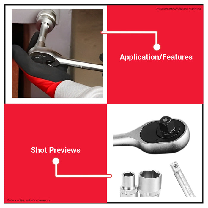 MPT 1/2" Socket Set (12pcs/set) MHG02001 HT • MOST PROFESSIONAL TOOLS •