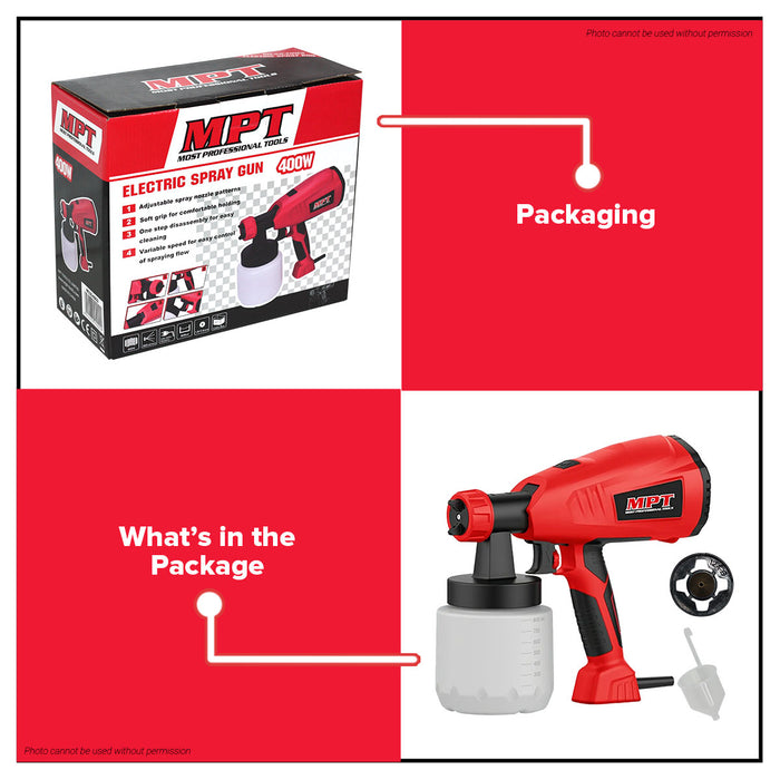 MPT Electric Spray Gun MESG4003 PT • MOST PROFESSIONAL TOOLS •
