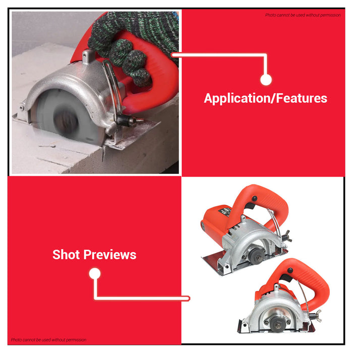MPT 1240W Marble Cutter 110mm MMC1103 PT • MOST PROFESSIONAL TOOLS •