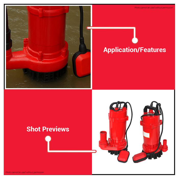 MPT 370W | 750W Submersible Clean Water Pump 60Hz MSCWP3703 | MSCWP7503 • MOST PROFESSIONAL TOOLS •