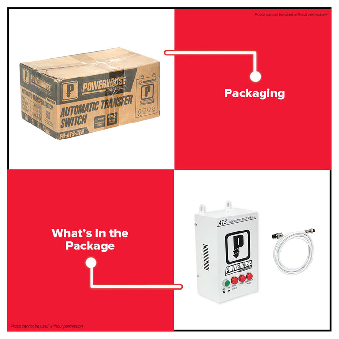 Buildmate x PowerHouse Automatic Transfer Switch (ATS) Single Phase PH-ATS-GEN PHI