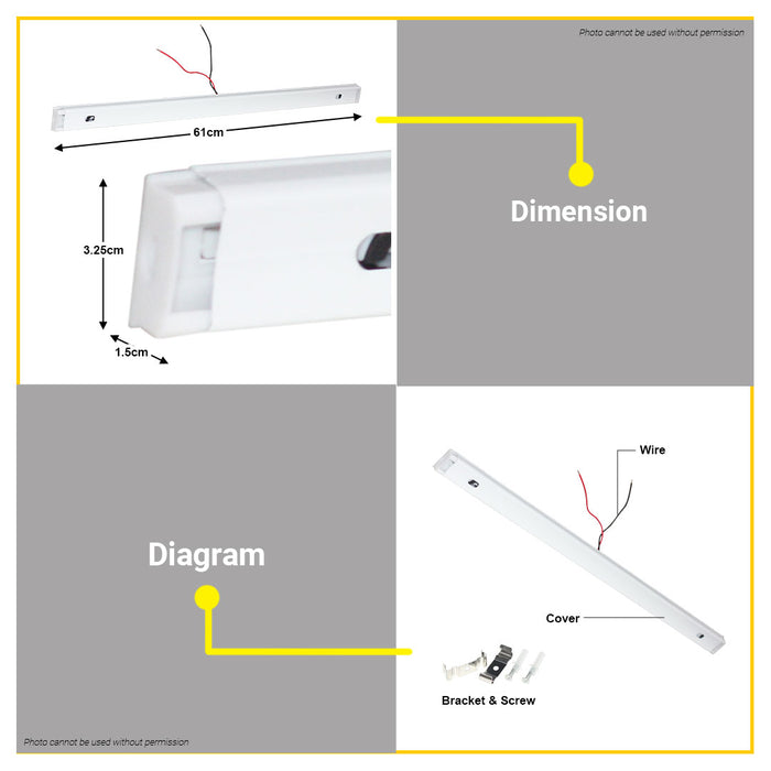 BUILDMATE Powerhouse 20W / 9W Electric LED T8 Holder 600mm / 1200mm Double Ended Housing Casing PHET8C -PHE