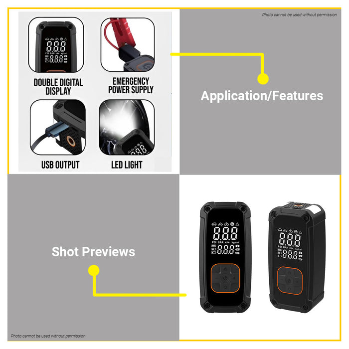PowerHouse Portable Jump Starter and Tire Inflator 150 PSI PH-PTI-JS5684 PHS