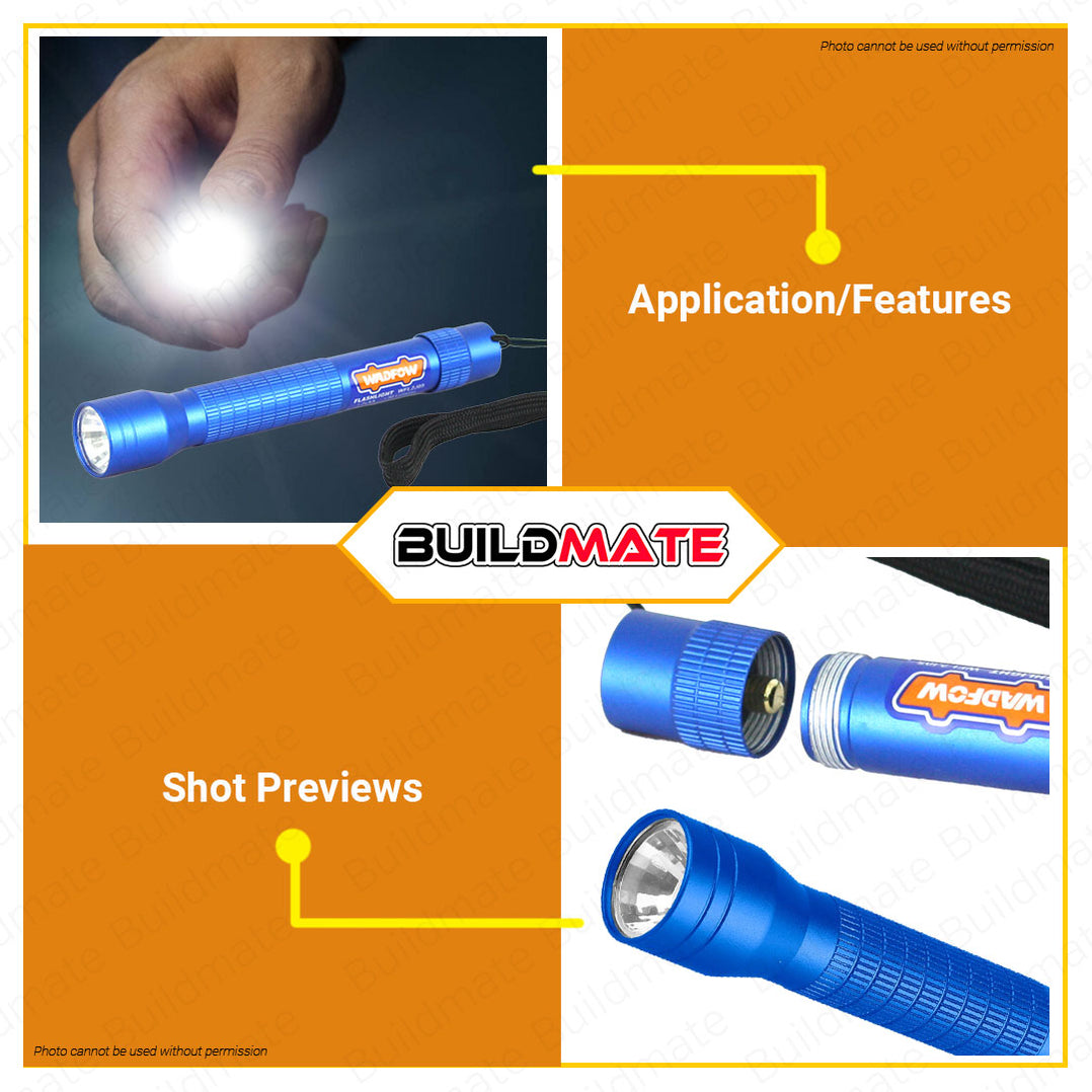 BUILDMATE Wadfow Flashlight 50 Lumens | 90 Lumens Handheld Portable Em ...