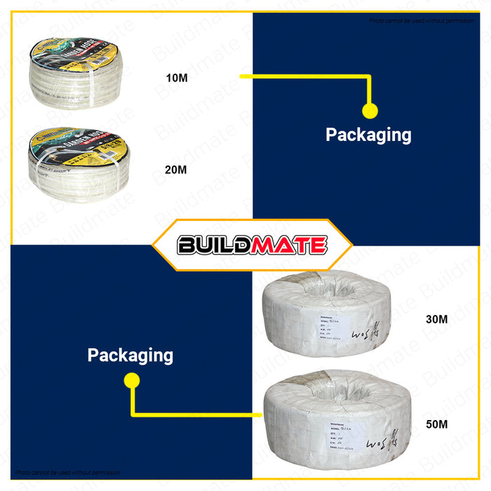 BUILDMATE Waterhouse PVC Garden Hose 1/2" Inch 10M | 20M | 30M 50M | 100M [SOLD PER ROLL] PVC Hose Gardening Hose For Gardening Garden Tools Lawn & Garden | 100% ORIGINAL / AUTHENTIC
