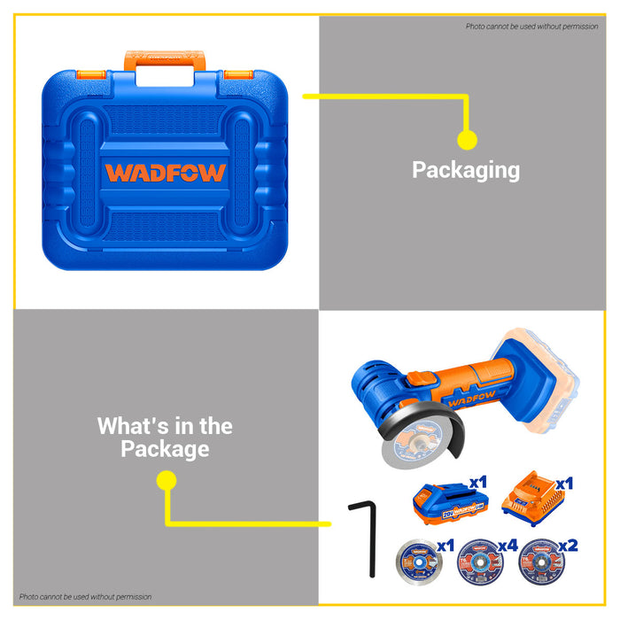 BUILDMATE Wadfow Lithium-Ion Cordless Mini Cut-Off Tool 20V with Battery & Charger WLAP571 - WCPT
