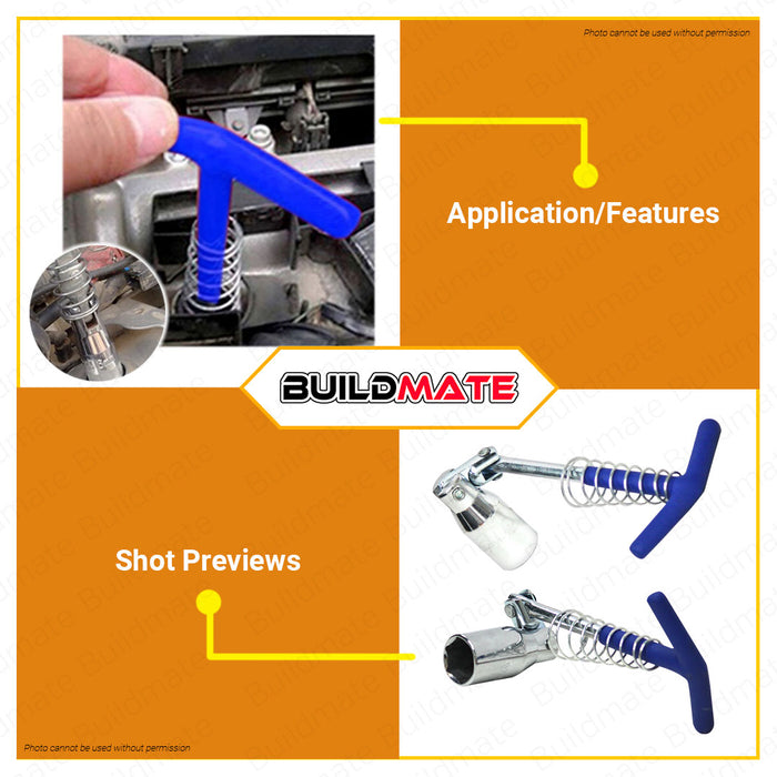 WADFOW T-Handle Spark Plug Socket Wrench 16MM | 21MM [SOLD PER PIECE] Long Extended T-Handle Joint Spark Plug Socket Wrench Drive Spark Plug Socket WTH5116 | WTH5121 •BUILDMATE• WHT