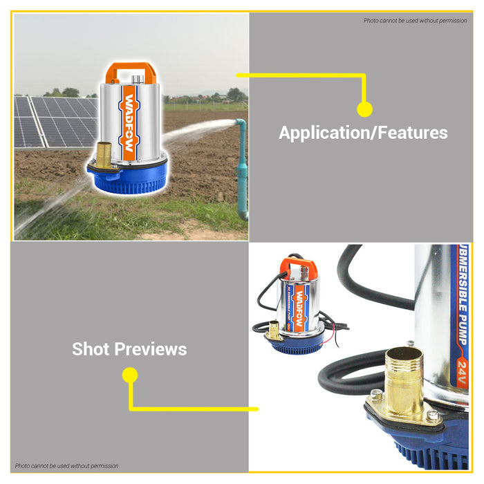 BUILDMATE Wadfow Submersible Pump 170W / 240W Cleaning Water Transfer Copper Wire Motor for Agriculture SOLD PER PIECE WWPQDC12 / WWPQDC24  - WCPT