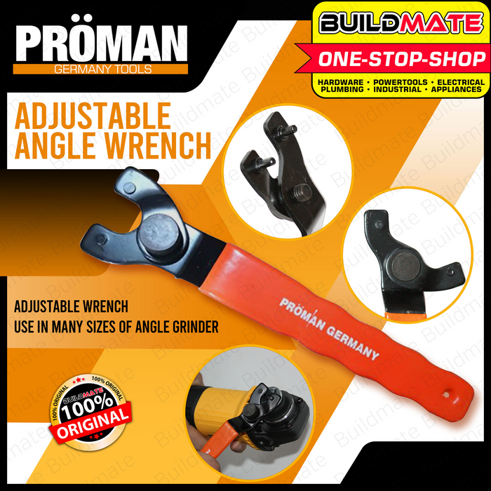 PROMAN GERMANY Adjustable Angle Wrench Wrenches P11-699 RANDOM COLOR •BUILDMATE•