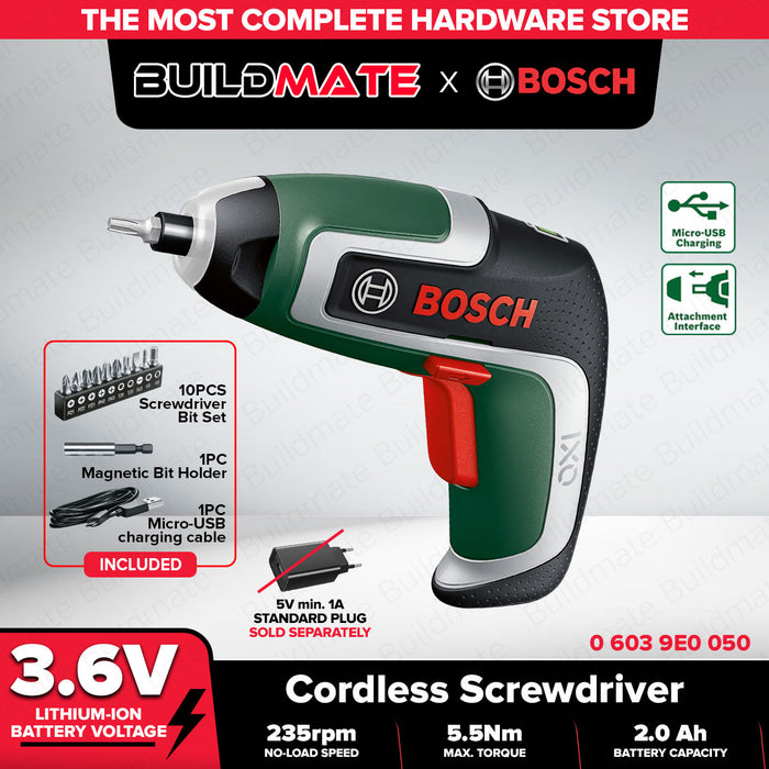 BOSCH IXO 7 3.6V Cordless Screwdriver 2Ah 06039E0050