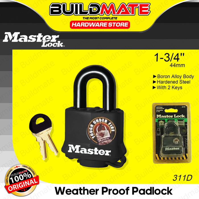 MASTER LOCK Weather Proof Padlock Pad Lock 1-3/4'' Black Blue Green Yellow Camouflage SOLD PER PIECE