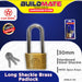 Starwheel Long Shackle Brass Padlock 30mm / 40mm / 50mm