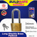 Starwheel Long Shackle Brass Padlock 30mm / 40mm / 50mm