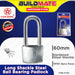 Starwheel Long Shackle Steel Ball Bearing Padlock 30mm / 40mm / 50mm / 60mm