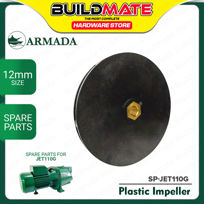 BUILDMATE Armada 12MM Spare Parts Replacement Plastic Impeller for Self Priming Jet Pump Accessories JET100G JET110G JET140G 