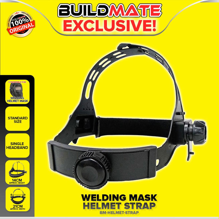BUILDMATE Brand Adjustable Welding Helmet Mask Headband Strap with Gear Knob Foam Padded Headgear Universal Replacement Mask Harness
