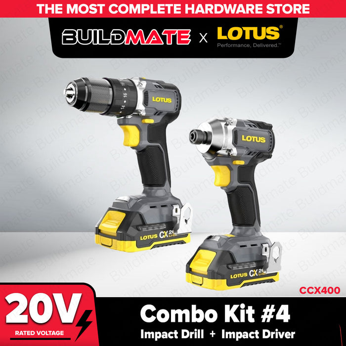 Buildmate x LOTUS Combo Kit #4 20V Impact Drill + Impact Driver CCX400 LPT