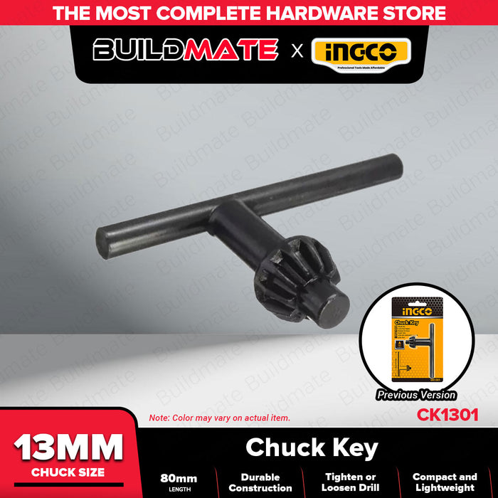 INGCO Drill Chuck Key 13mm/ 1/2" (80mm Length) Wrench for Drill Drilling Tool CK1301 •BUILDMATE• IHT