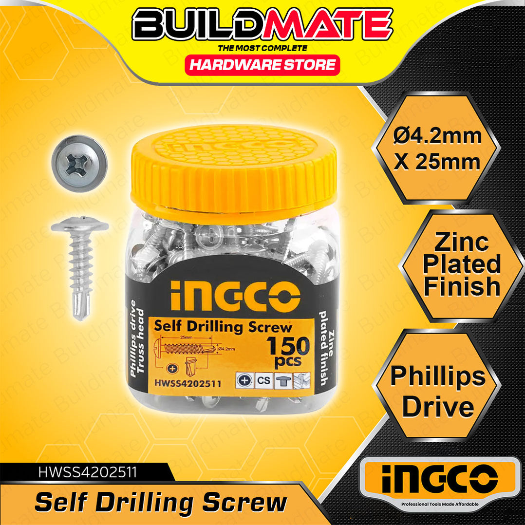 •BUILDMATE• INGCO Self Drilling Screw SOLD PER BOTTLE HWSS4202511 / HW ...