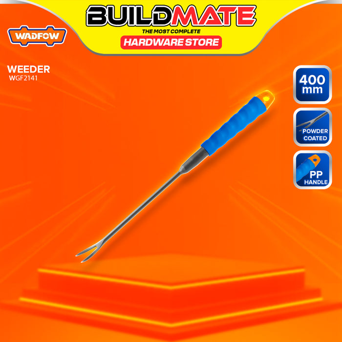 BUILDMATE Wadfow Weeder 280mm / 400mm Garden Weed Puller Hand Extractor Fork Claw Removal Digging Weeds Gardening Tool WWK1102 / WGF2141 - WHT