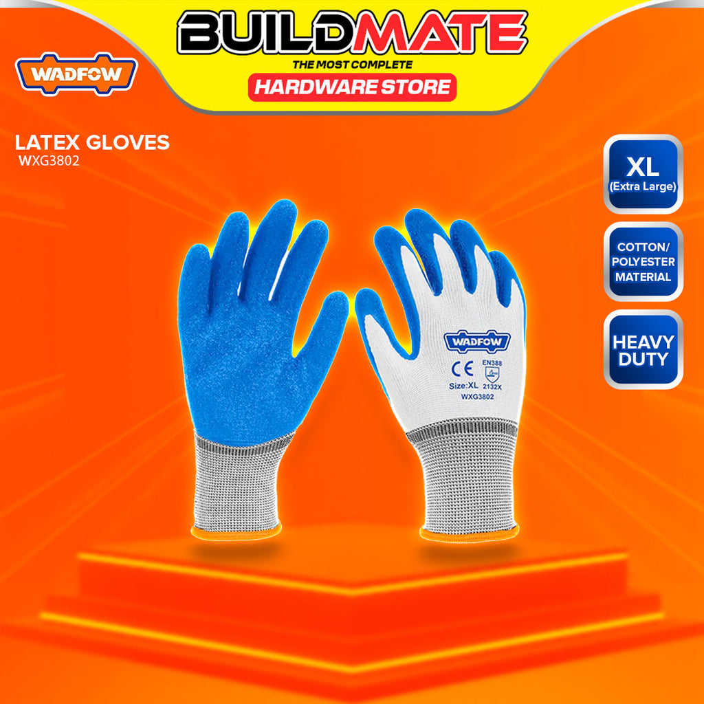 Hand Gloves Latex Gloves In Stock Near Me BUILDMATE Wadfow Latex