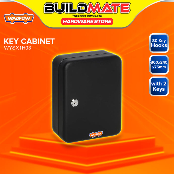 BUILDMATE Wadfow Key Cabinet  20 / 48 / 80 Keys Capacity Wall-Mounted Secure Key Organizer Storage Safe Lock Box With 2pcs Keys SOLD PER PIECE - WHT
