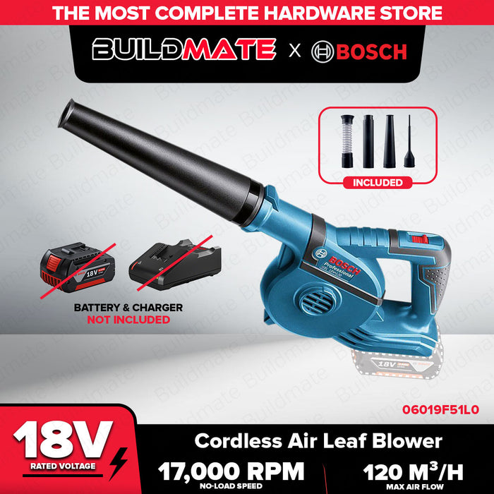 Bosch Professionals Lithium Ion Li-Ion Cordless Air Leaf Blower 18V GBL18V-120 06019F51L0