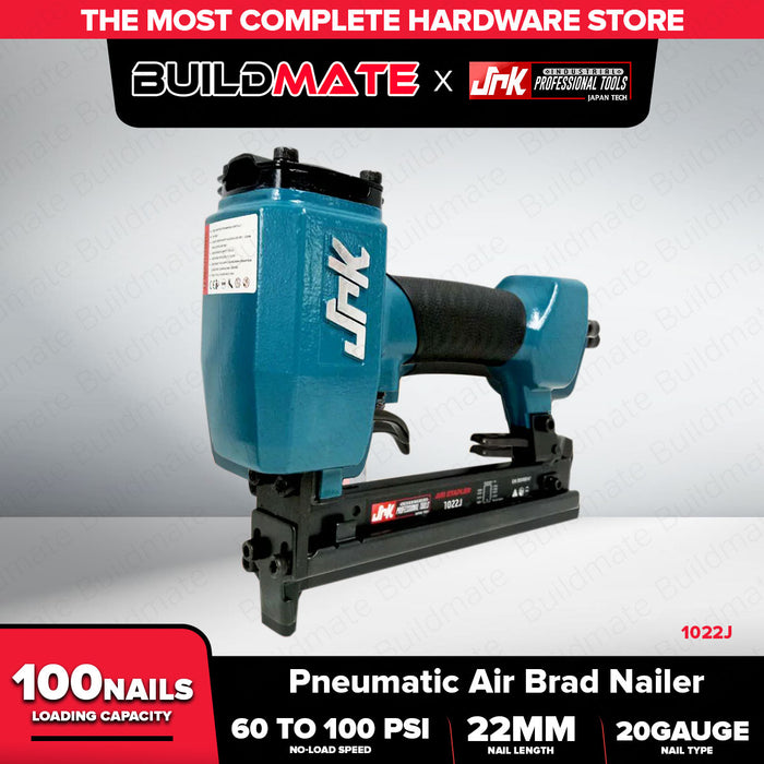BUILDMATE JR Kawasaki Pneumatic Air Brad Nailer I-Nail F30 / Pneumatic Air Brad Stapler U-Nail 1022J for Woodworking