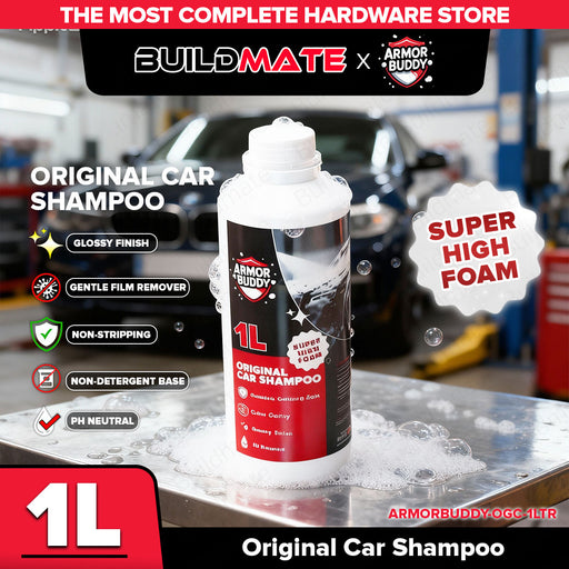BUILDMATE ARMOR BUDDY Car Care Shampoo with Protectant | Gentle Original Formula | 250ml / 1L