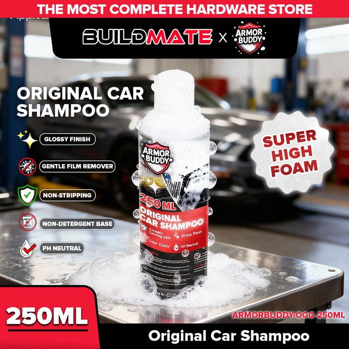 BUILDMATE ARMOR BUDDY Car Care Shampoo with Protectant | Gentle Original Formula | 250ml / 1L