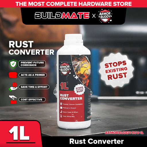 BUILDMATE ARMOR BUDDY Household Surface Cleaner Rust Converter 1L – Anti-Corrosion Primer