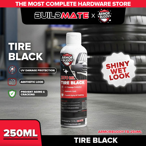 BUILDMATE ARMOR BUDDY Car Care Series Tire Black | Tire Shine & Protectant | 250ml