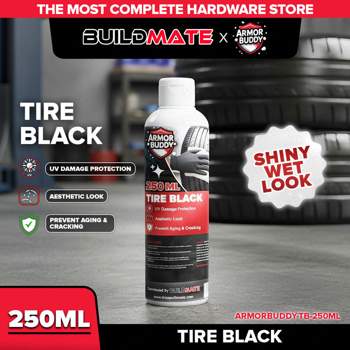 BUILDMATE ARMOR BUDDY Car Care Series Tire Black | Tire Shine & Protectant | 250ml