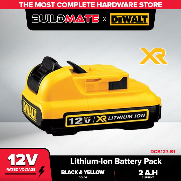 Buildmate x DEWALT 12V Max XR Cordless Tool Battery 2.0Ah Li-Ion Pack DCB127-B1