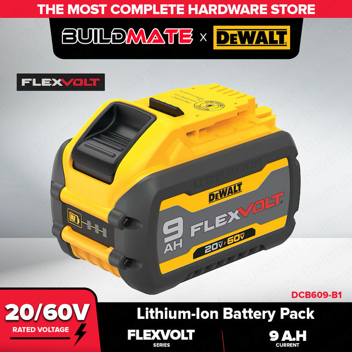 Buildmate x DEWALT 20V/60V FLEXVOLT Rechargeable Battery Pack 6Ah/9Ah XR Li-Ion