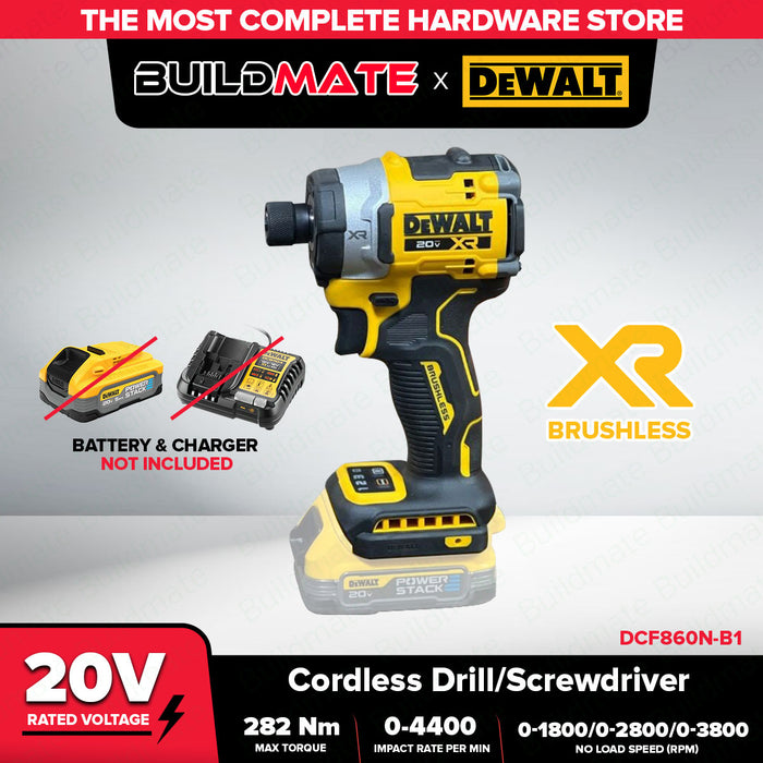 Buildmate x DEWALT ATOMIC 20V XR Brushless 282Nm Cordless Impact Driver Tool Only DCF860N-B1