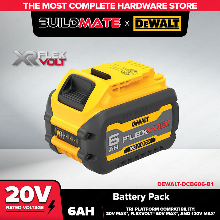 BUILDMATE x DEWALT FLEXVOLT Battery | 20V/60V Max Li-Ion 6Ah & 9Ah Packs DCB606-B1 & DCB609-B1