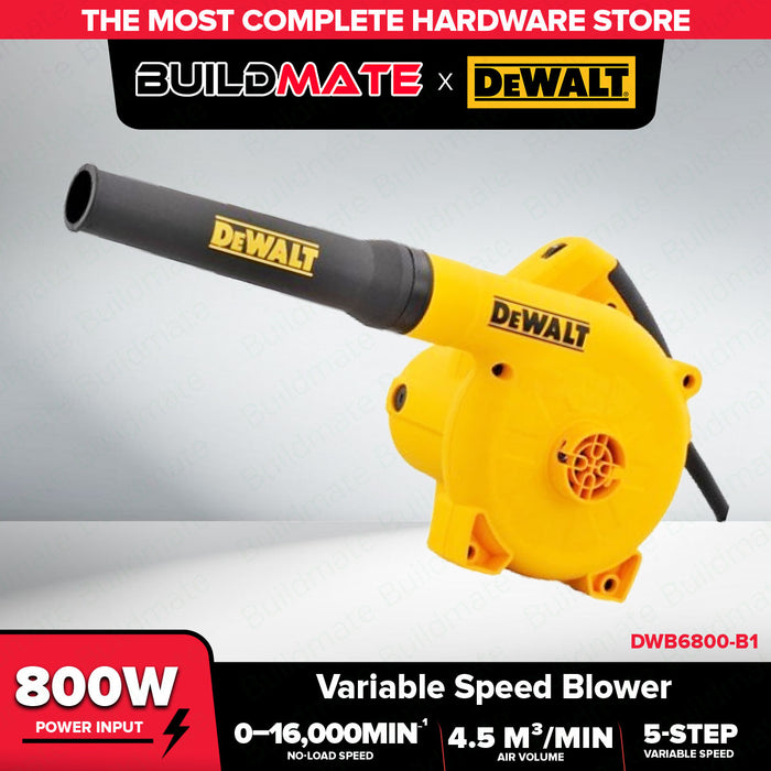 Buildmate x DEWALT 800W Variable Speed Electric Air Blower Dust Cleaner Vacuum for PC Car DWB6800-B1