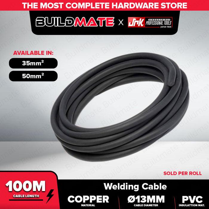 BUILDMATE Jr Kawasaki Welding Cable 35mmx100m #1/0  / 50mmx100m #2/0 High Quality Flexible Welder Cable SOLD PER ROLL  JRKWC35 / JRKWC50