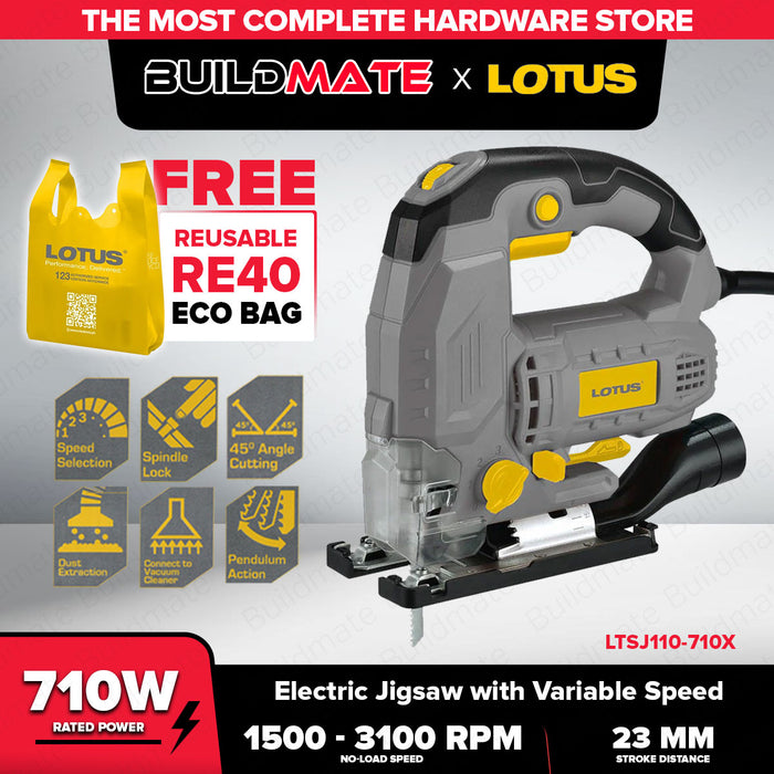 LOTUS Electric Jigsaw with Variable Speed 550W LTSJ60-550X / 710W LTSJ110-710X •BUILDMATE• LPT