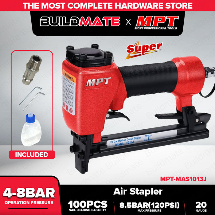 MPT Air Stapler 4-8 bar 70pcs(max) MAS1013J PT • MOST PROFESSIONAL TOOLS •