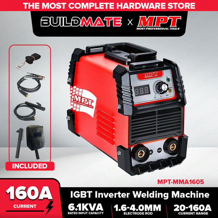 MPT 160A Inverter Welding Machine MMA1605 PT • MOST PROFESSIONAL TOOLS •