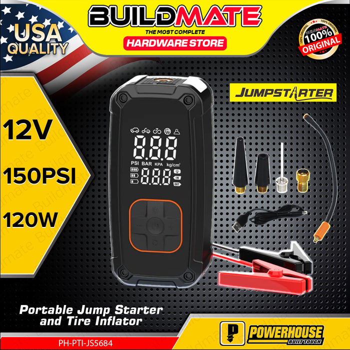 PowerHouse Portable Jump Starter and Tire Inflator 150 PSI PH-PTI-JS5684 PHS