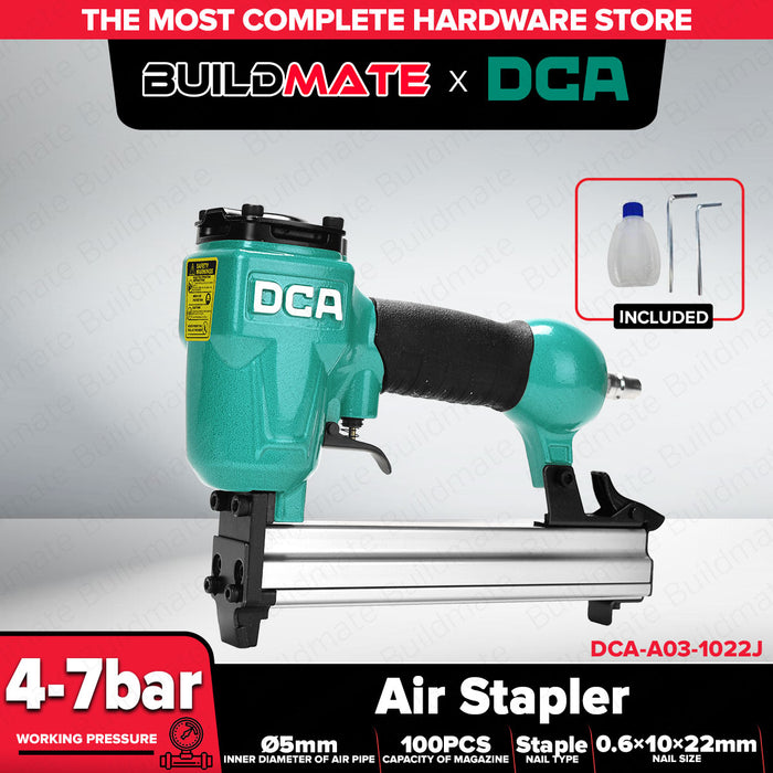Buildmate x DCA Air Stapler 10-22mm Pneumatic Staple Gun A03-1022J
