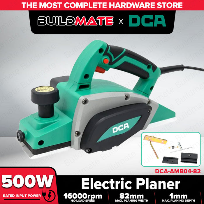 Buildmate x DCA 500W Heavy Duty Electric Planer 82mm Wood Planer Hand Planer AMB04-82