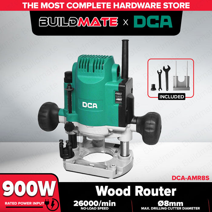 Buildmate x DCA 900W Heavy Duty Wood Router 8mm Electric Trimmer AMR8S