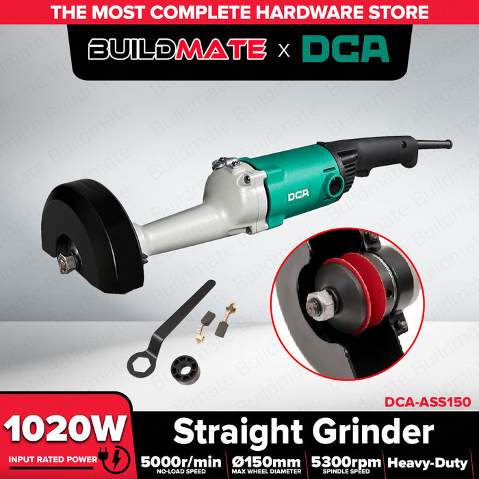 Buildmate x DCA 1020W Heavy Duty Straight Grinder 150mm Electric Grinder ASS150
