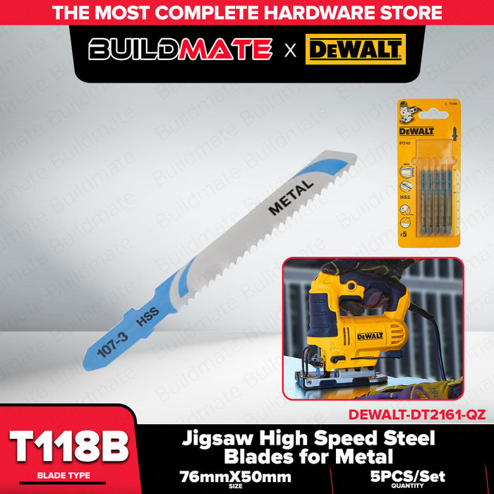 Buildmate x DEWALT 76mm Metal Jigsaw Blade T118B 5pcs DT2161-QZ