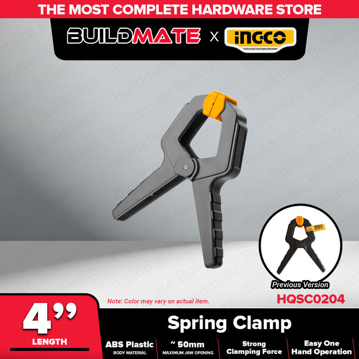 INGCO Spring Clamp 4" | 6" SOLD PER PIECE •BUILDMATE• IHT