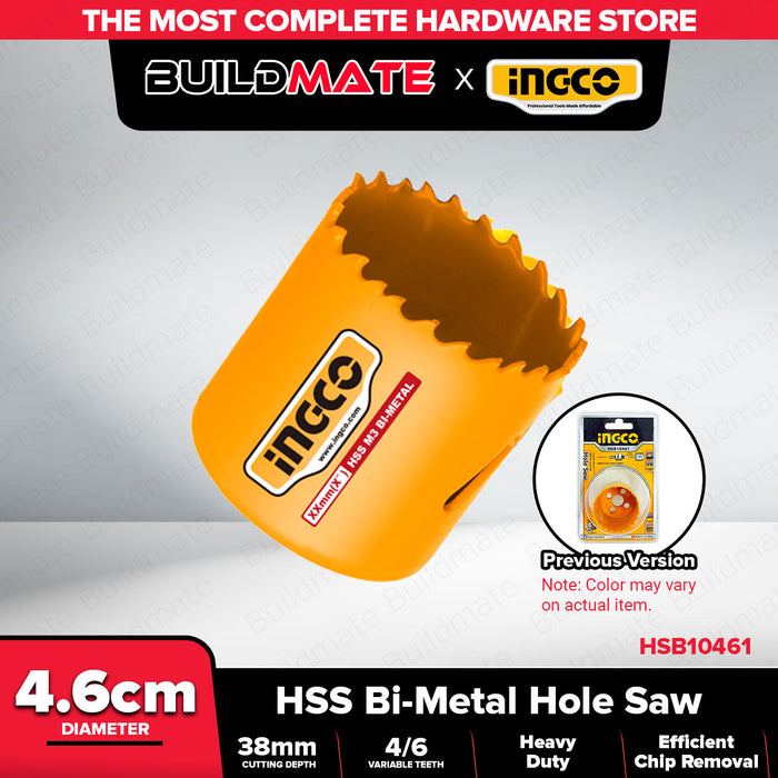 INGCO Hole Saw 46mm HSB10461  •BUILDMATE• IHT